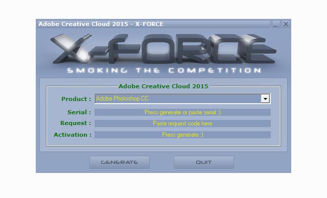 x-force creative cloud 2015